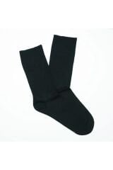 Sockshıon Milano 6  Adet Süper Ekonomik Siyah Renk Erkek Pamuklu Çorap, Uzun Desensiz Pamuklu Çorap