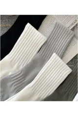 Unisex 5'li Pamuklu Tenis Çorap - Ekstra Rahat ve Esnek 5 Farklı Renk