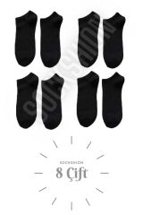 Unisex 8 Çift Pamuklu Patik Çorap - Rahat ve Şık Tasarım