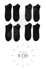 Unisex 8 Çift Pamuklu Patik Çorap - Rahat ve Şık Tasarım