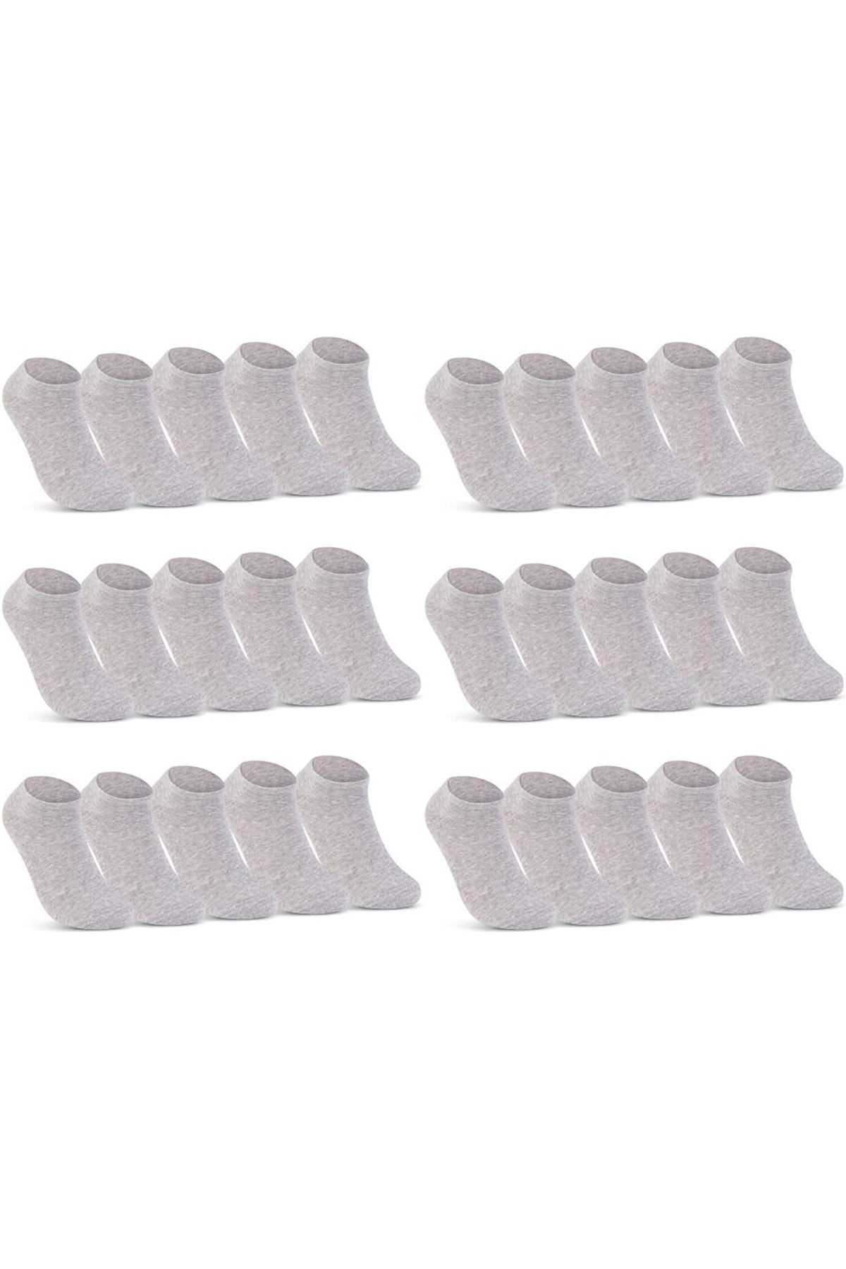 Pamuklu Patik Bilek Boy Çorap 30 Çift Paket