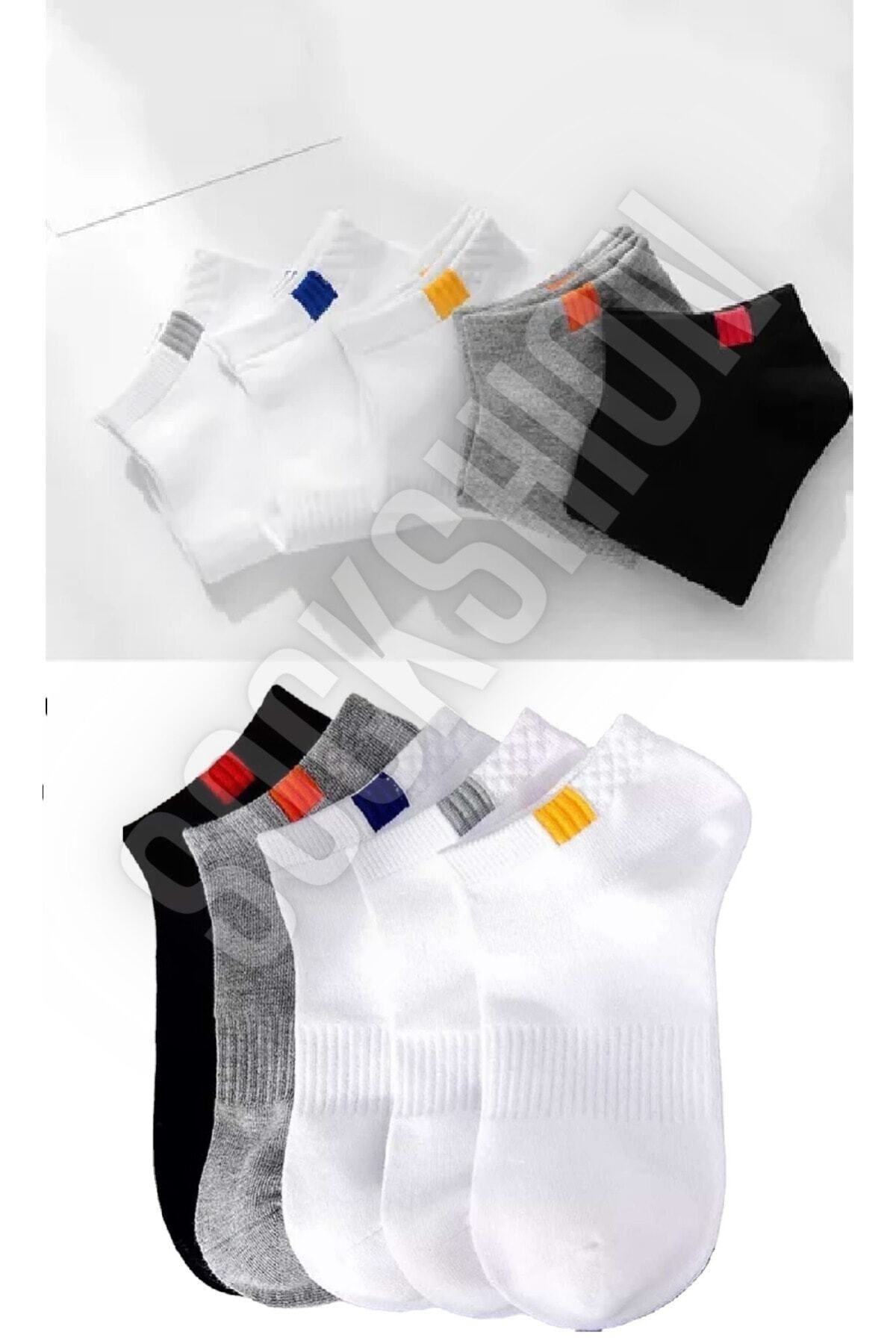 Unisex 5'li Spor Patik Çorap - Şıklığı Yakalayın